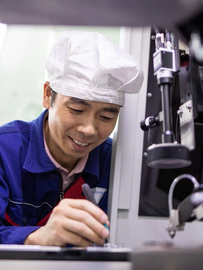 Employee Working Wearing Hat