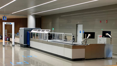 Incheon International Airport trial UV light tray disinfection with Smiths Detection