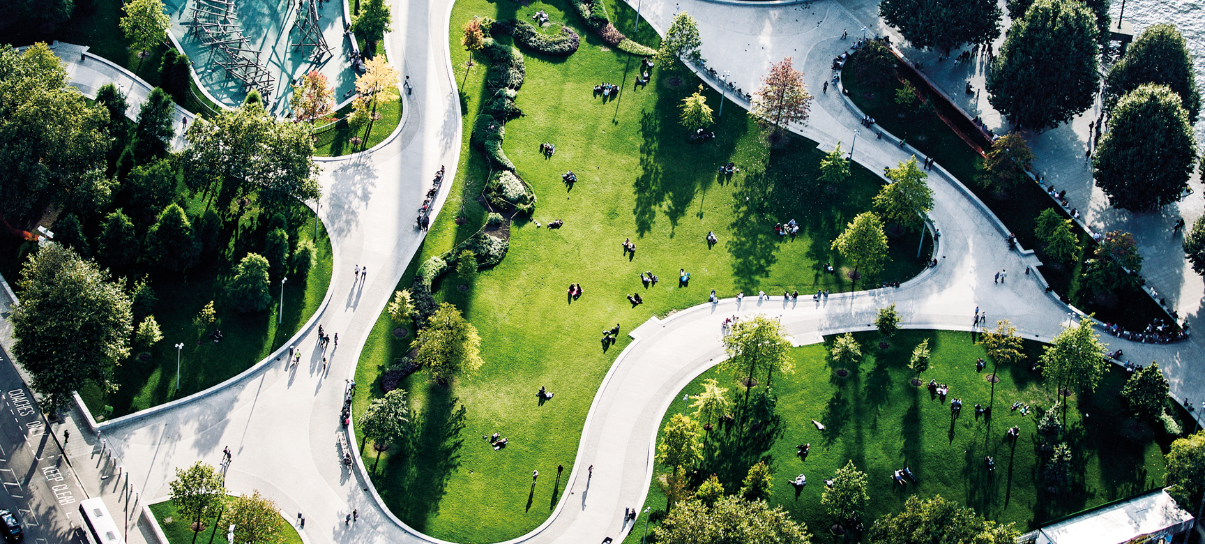 Aerial View Of Jubilee Gardens