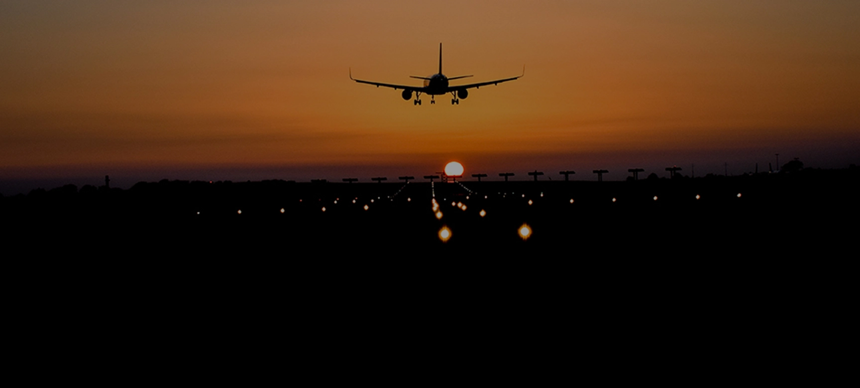 Bristol Airport at sunset