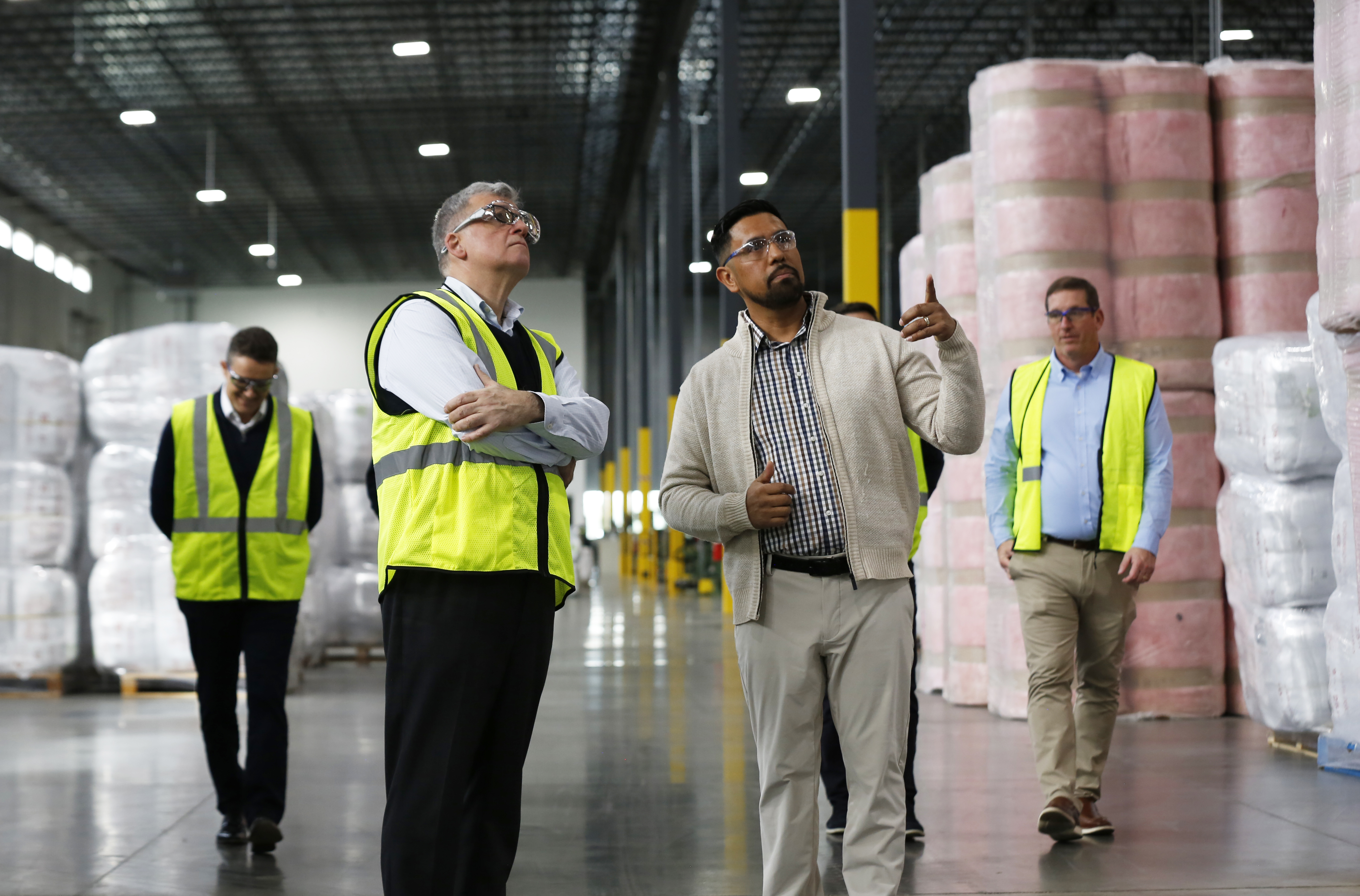 Roland Wearing High Vis Vest On Site Visit