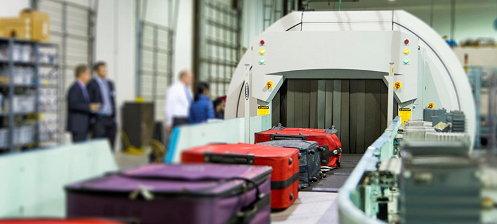 Baggage screening banner