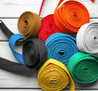 Multi Coloured Martial Arts Belts