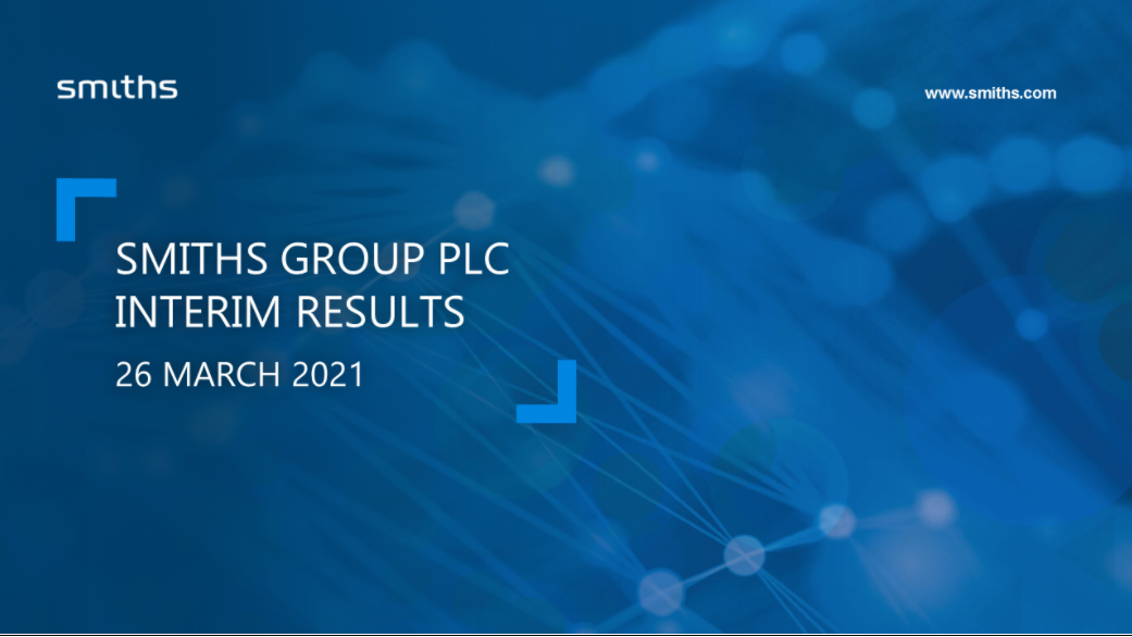 Smiths Group plc Interim Results 2021