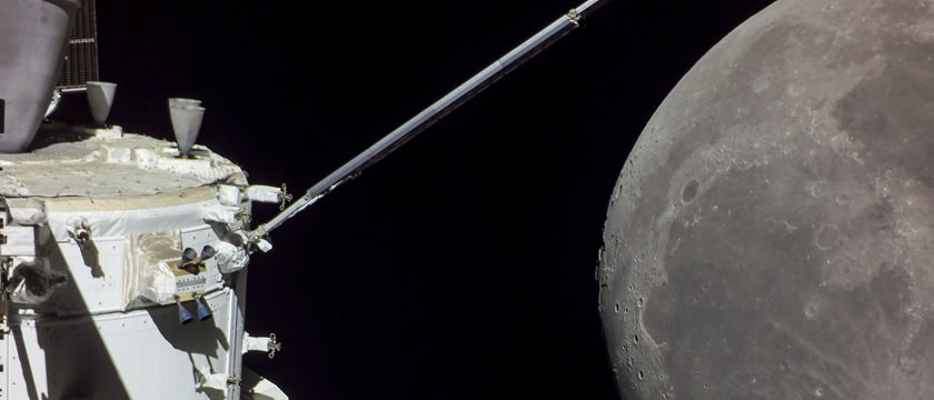 Orion Spacecraft to the Moon banner
