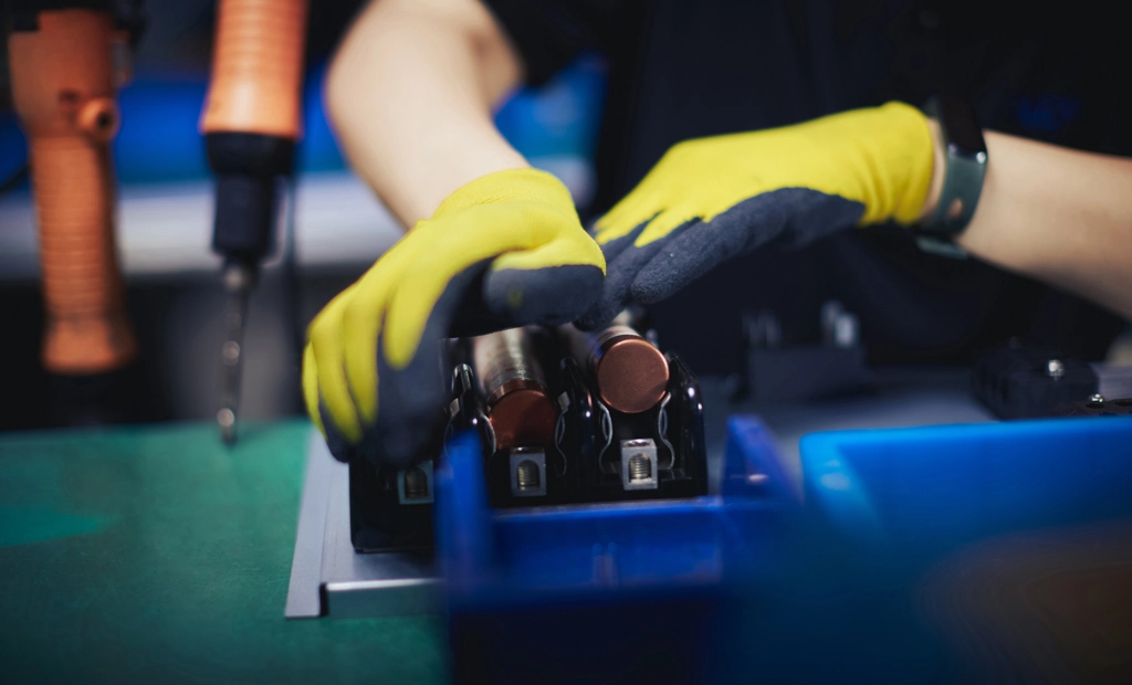 Employee Working On Pipes