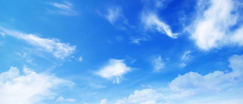 Blue sky and clouds